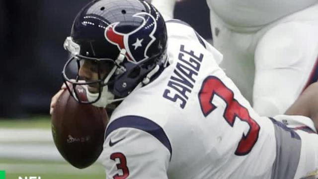 Tom Savage lasts one half in Houston before he's replaced by Deshaun Watson