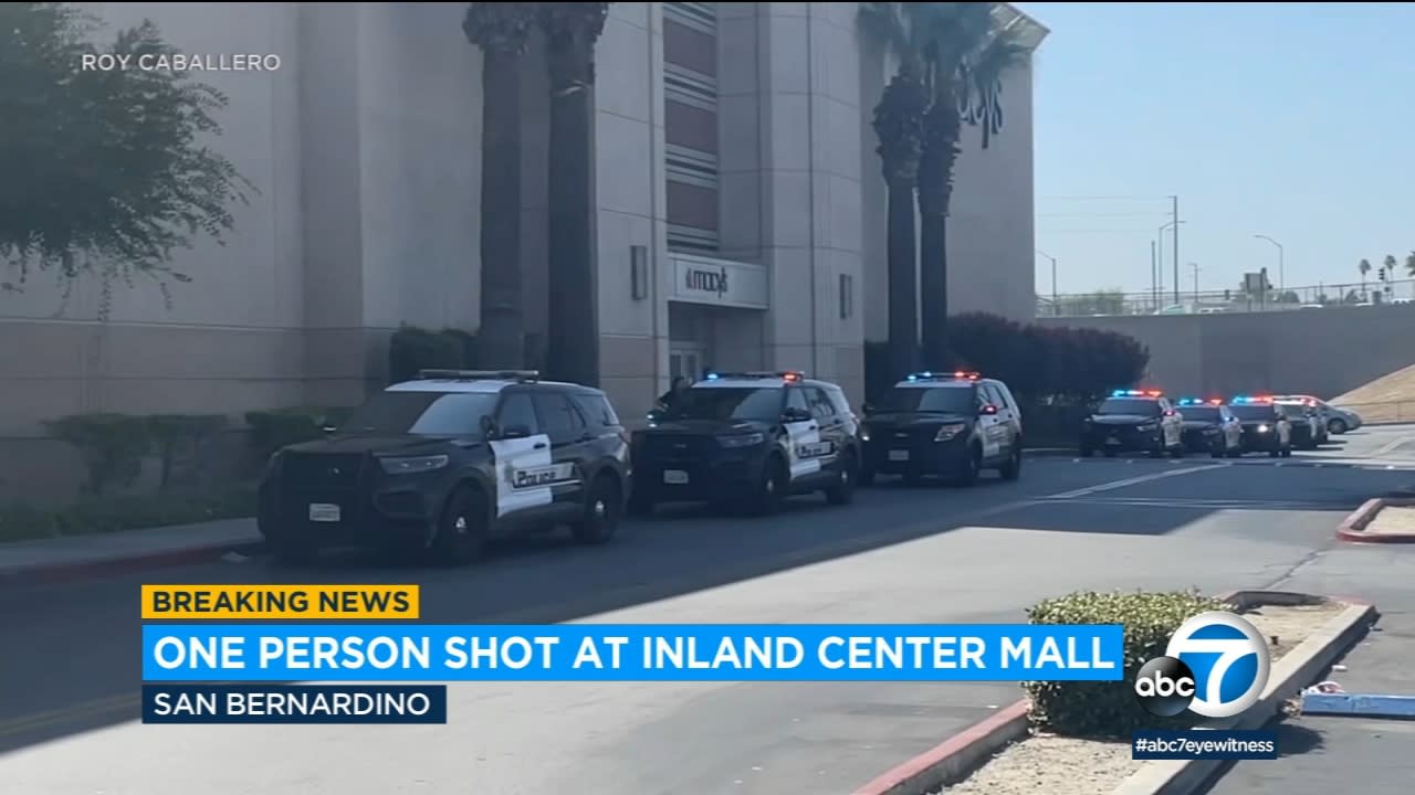 1 person shot at Inland Center mall in San Bernardino, police say