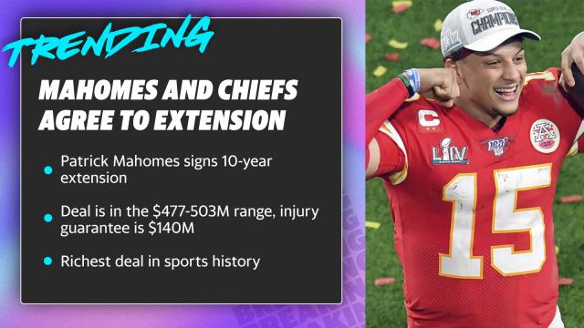 Mahomes and Chiefs agree to extension 