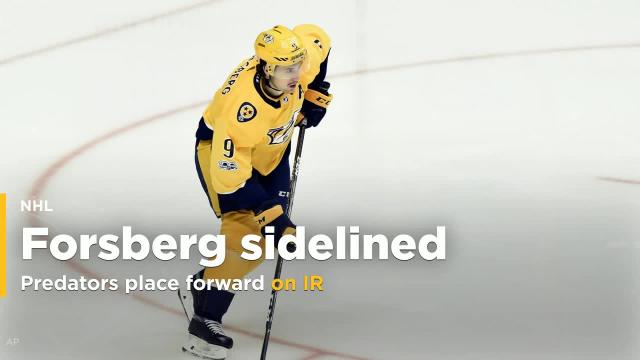 Filip Forsberg injury update: Predators place LW on IR