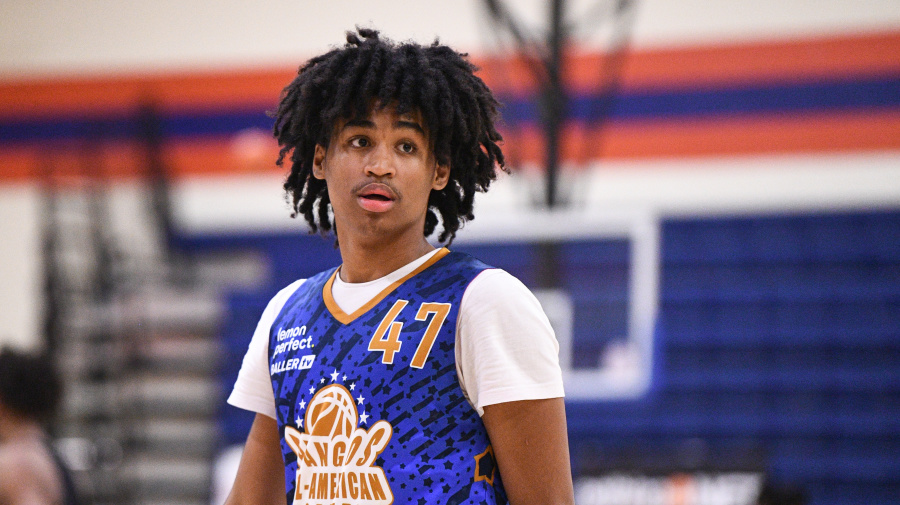 Getty Images - LAS VEGAS, NV - JUNE 05: Dylan Harper looks on during the Pangos All-American Camp on June 5, 2022 at the Bishop Gorman High School in Las Vegas, NV. (Photo by Brian Rothmuller/Icon Sportswire via Getty Images)