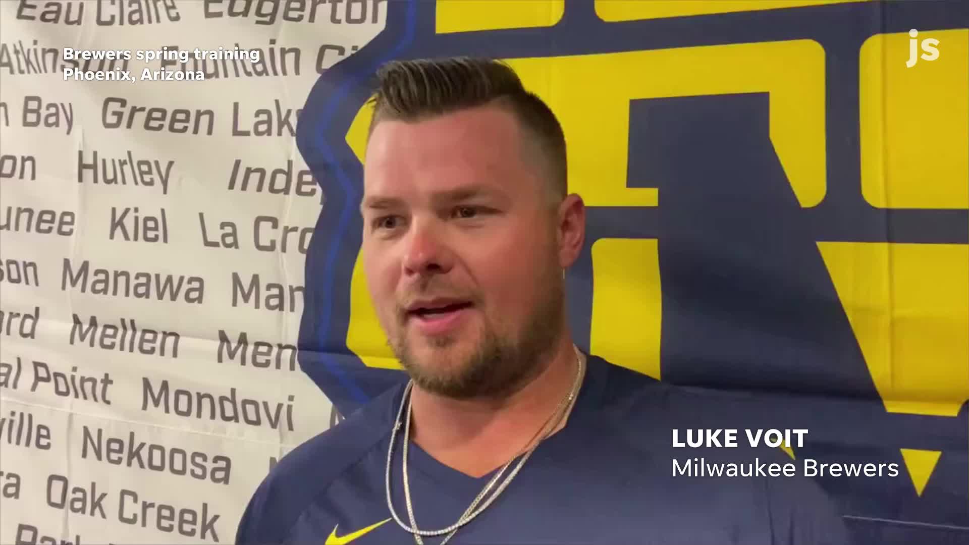 Here's what first baseman Luke Voit had to say about making the team