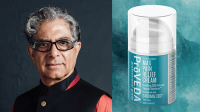 Dr. Deepak Chopra Aligns with Plant-Based Therapeutics Company ProVEDA to Highlight Topical Pain Relief Solutions - Yahoo Finance