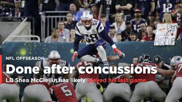 Former Patriots, Bears LB Shea McClellin is done in the NFL after multiple concussions