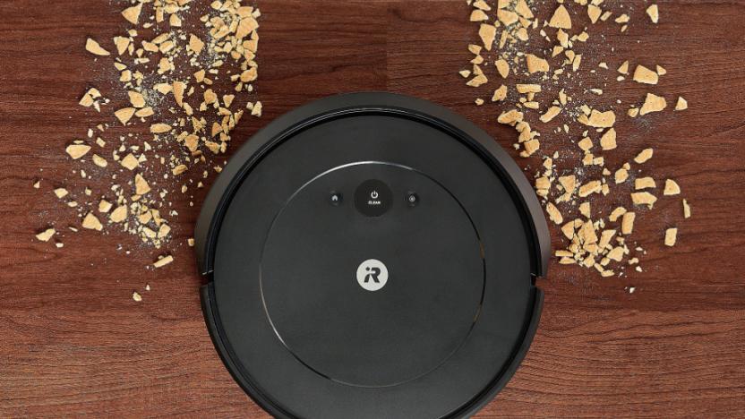 A Roomba vacuum.