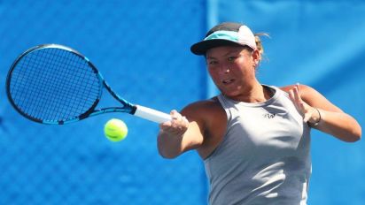  - British doubles player Tara Moore makes a winning return to tennis after having a doping ban