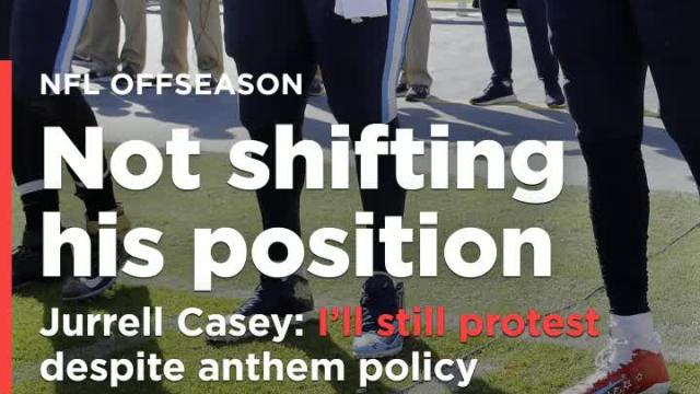 Jurrell Casey will continue protest despite NFL's new anthem policy