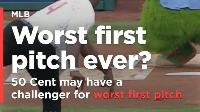 The new king of worst first pitches?