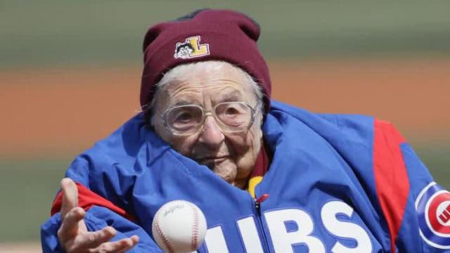 Sister Jean was at Wrigley for the Cubs home opener and everyone loved her