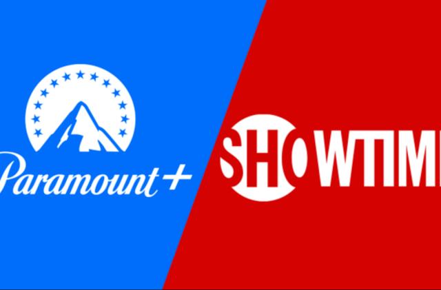 Logos for Paramount+ and Showtime.