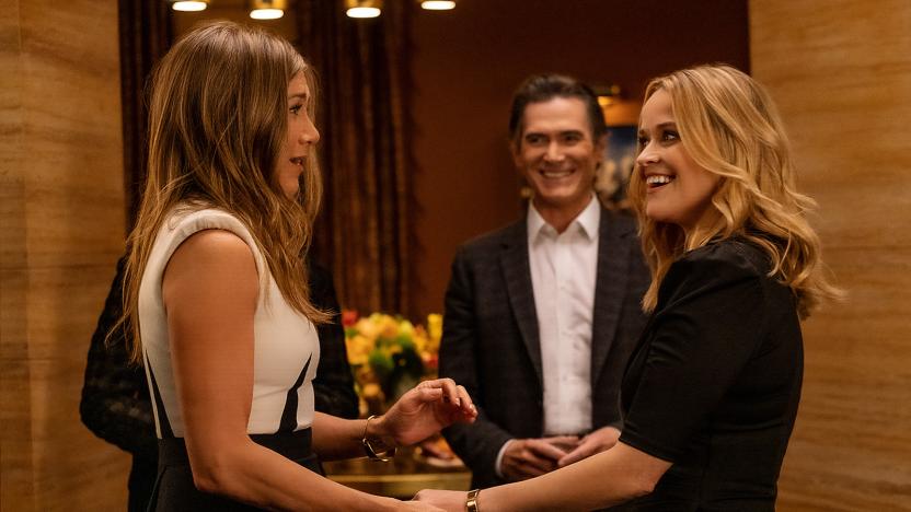 Jennifer Aniston, Billy Crudup and Reese Witherspoon in 'The Morning Show' season 2