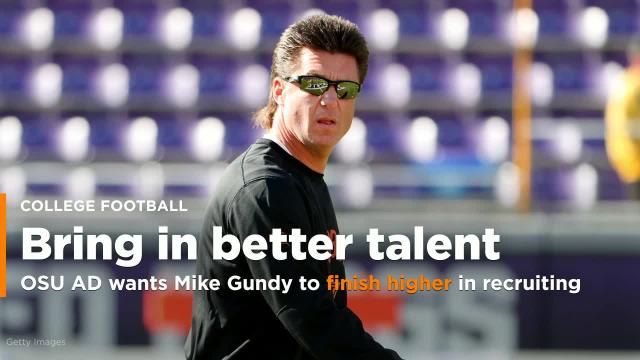 Oklahoma State AD challenges Mike Gundy to recruit better talent