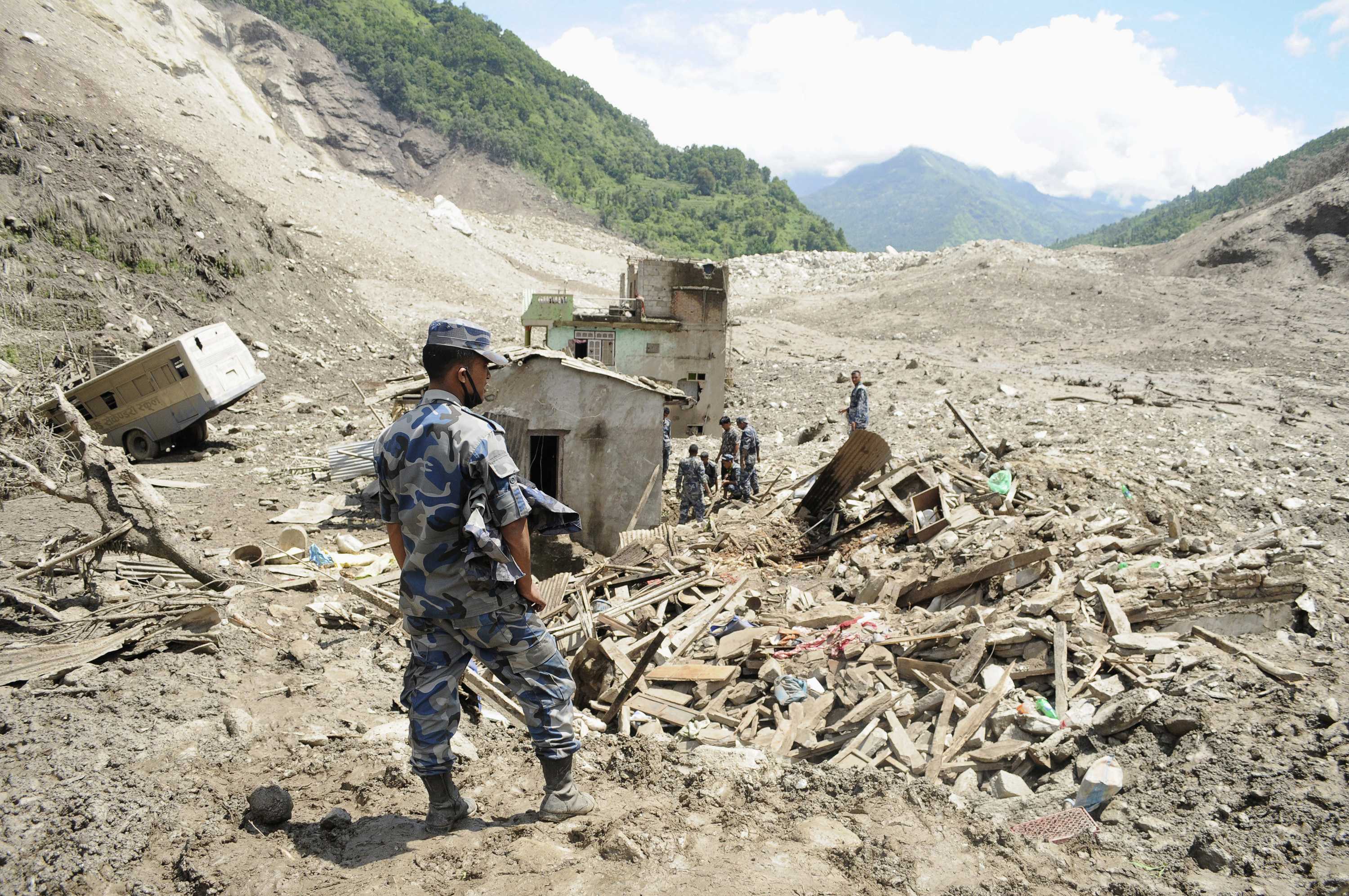 Landslide In Northern Nepal