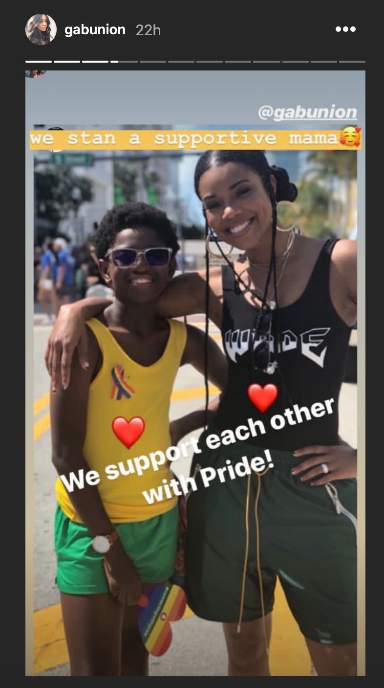 Gabrielle Union Cheers On Dwyane Wade S Son At Gay Pride Parade