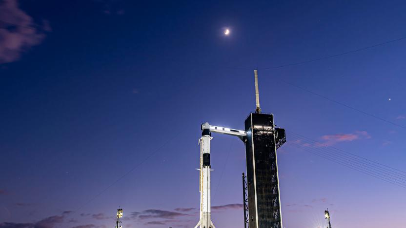 SpaceX Crew-3 mission at the launchpad