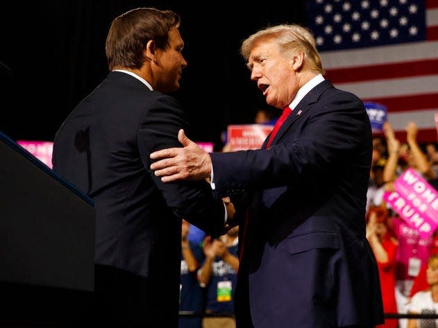 Trump said he doesn't 'understand' why Ron DeSantis isn't more appreciative of h..