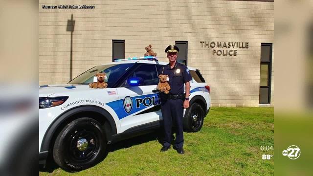 Thomasville Police Department Receives A 'Bear-y' Special Gift