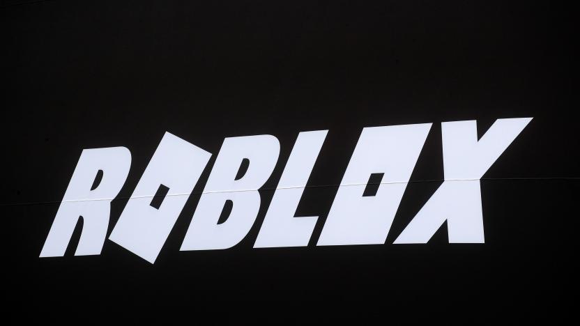 The Roblox logo is displayed on a banner, to celebrate the company's IPO, on the front facade of the New York Stock Exchange (NYSE) in New York, U.S., March 10, 2021. REUTERS/Brendan McDermid