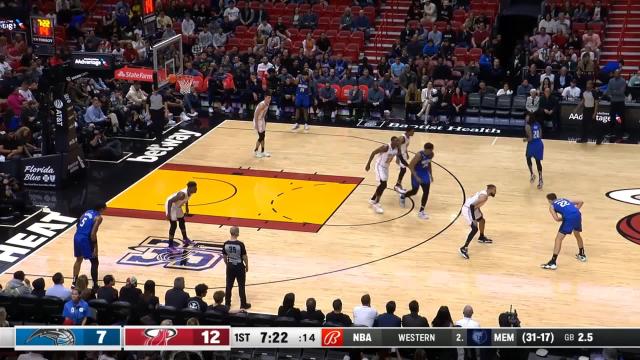 Franz Wagner with a 2-pointer vs the Miami Heat