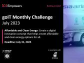 Tata Consultancy Services' goIT July Monthly Challenge Invites Innovations That Power a Better Future With Clean Energy