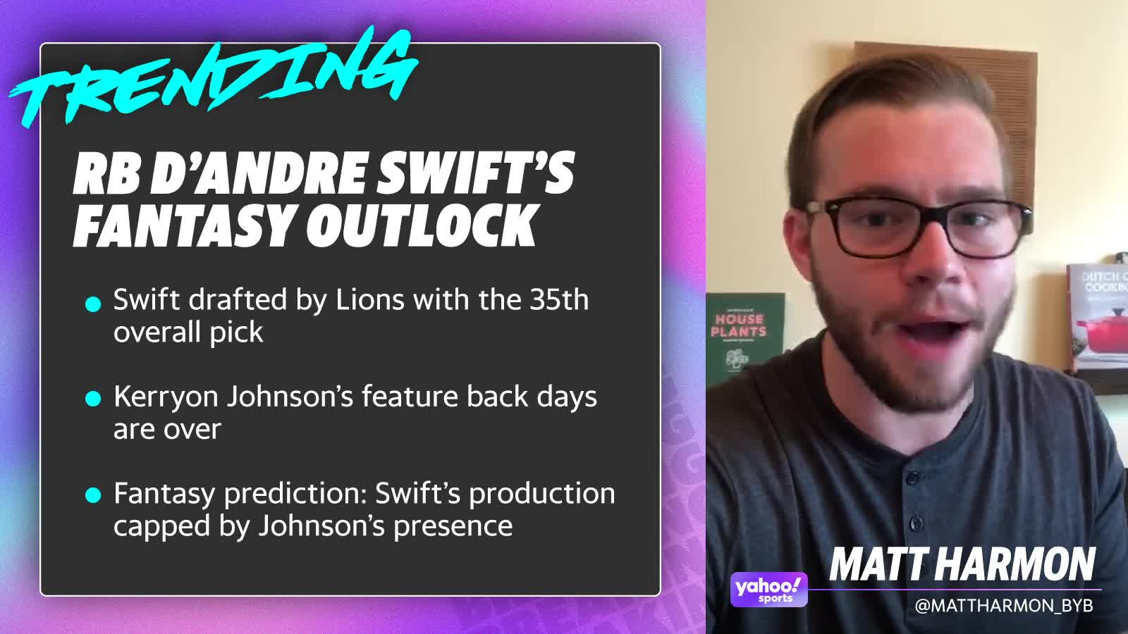 Fantasy Football Fallout: Lions Draft D'Andre Swft