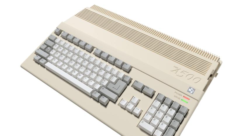 The Retro Games THEA500 Mini, a mini version of the Amiga 500.