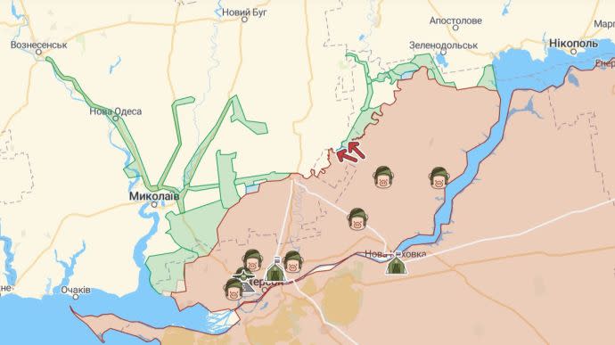 Російське командування на півдні України перебазується на лівий берег Дніпра