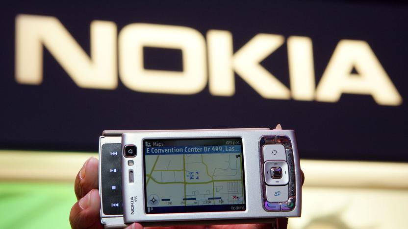 LAS VEGAS - JANUARY 09:  The newly-launched Nokia N95 camera phone is displayed at the Las Vegas Convention Center during the 2007 International Consumer Electronics Show January 9, 2007 in Las Vegas, Nevada. The device features integrated GPS, a five-megapixel camera, 30 frames per second video capture, an MP3 player, and internet radio and e-mail capabilities. The world's largest consumer technology trade show runs through January 11 and features 2,700 exhibitors showing off their latest products and services to more than 150,000 attendees.  (Photo by Ethan Miller/Getty Images)