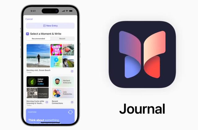 Apple's new Journal app.