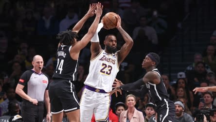 Nets fall to Lakers, 116-104, behind 40-points from LeBron James