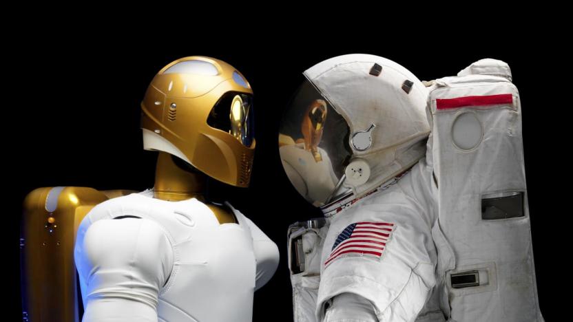 Robonaut 2, NASA's humanoid helper for astronauts.