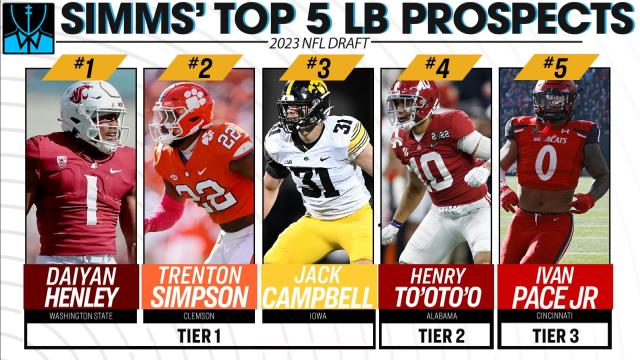 Simms' draft rankings: Top five LB prospects