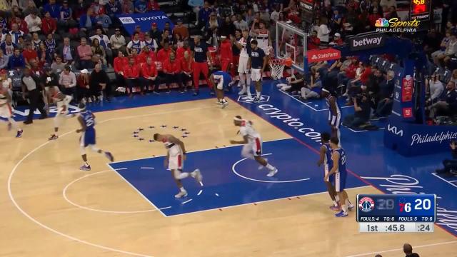 Will Barton with a 2-pointer vs the Philadelphia 76ers