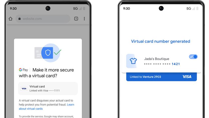 Google virtual credit card on Android