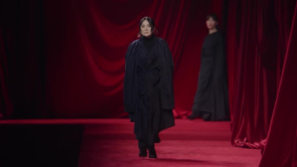 Balenciaga designer puts friends and family on Paris runway