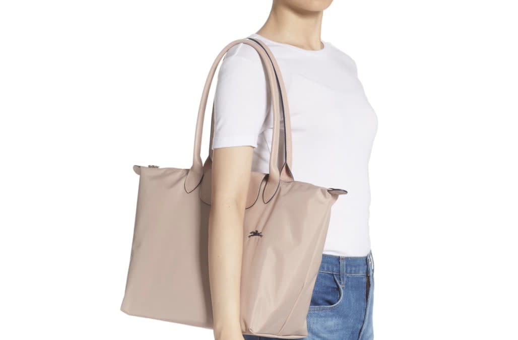 longchamp le pliage club beige