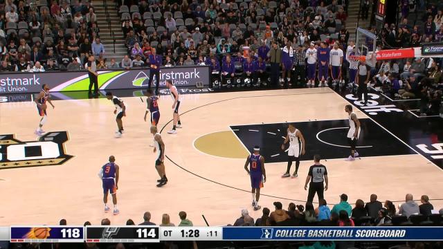 Mikal Bridges with an and one vs the San Antonio Spurs