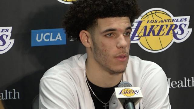 Lonzo Ball on his Laker pro debut