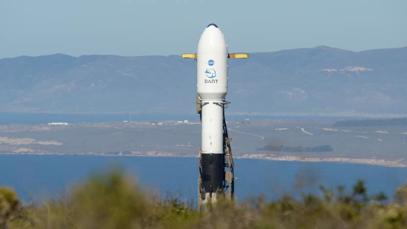 NASA DART mission on launch pad