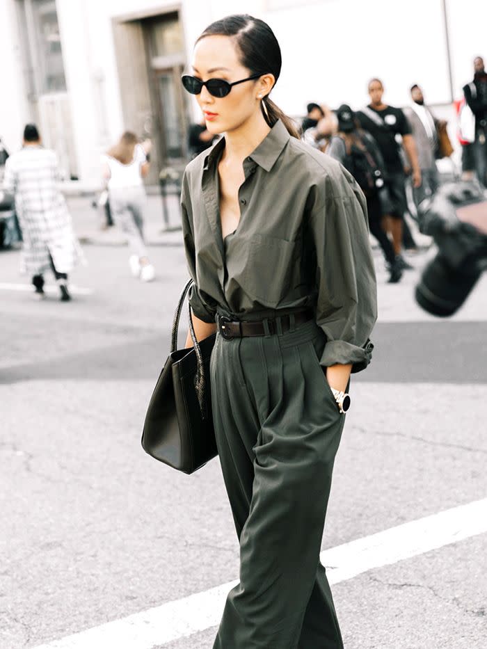 7 Outfits That Prove Olive Green Goes ...