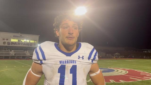 "This one means a lot," Whitesboro QB Kyle Meier said following the 38-19 over New Hartford.