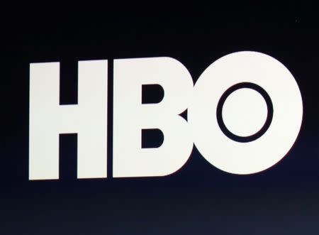 File Photo Hbo Logo Is On Display During An Apple Event In San Francisco