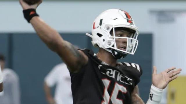 Jarren Williams named Miami's starting QB for opener against Florida