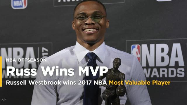 Russell Westbrook wins Most Valuable Player at 2017 NBA Awards