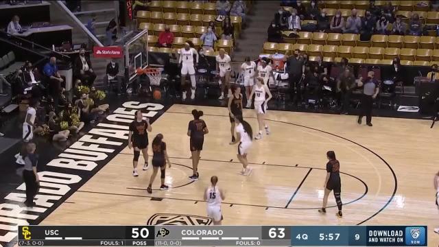 Highlights: Colorado women's basketball improves to a perfect 12-0 with 71-58 win over USC