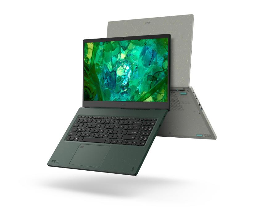 Acer's new eco-friendly laptop more recycled plastic than ever.