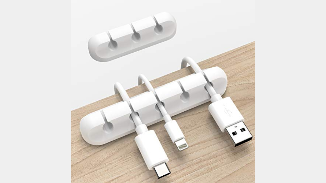 Cable-management-system for Desk Organization Cable Organizer Cable Holder  Solution for Neatly Organized Cables 