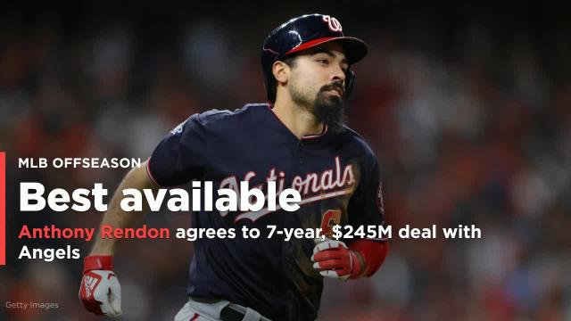 Anthony Rendon, Angels agree to $245 million, seven-year contract