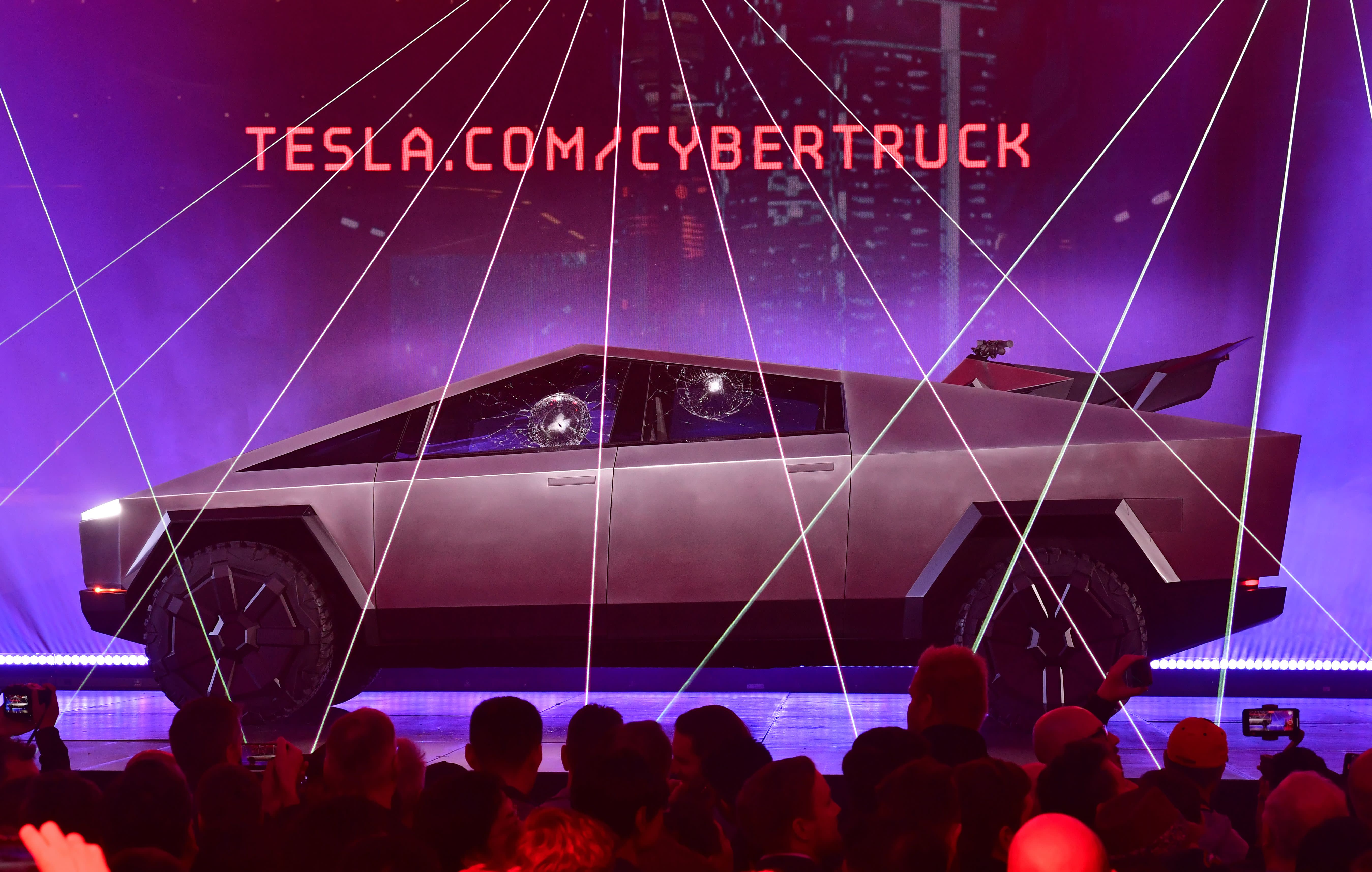 Teslas Smashing Stunt For James Bond Inspired Cybertruck