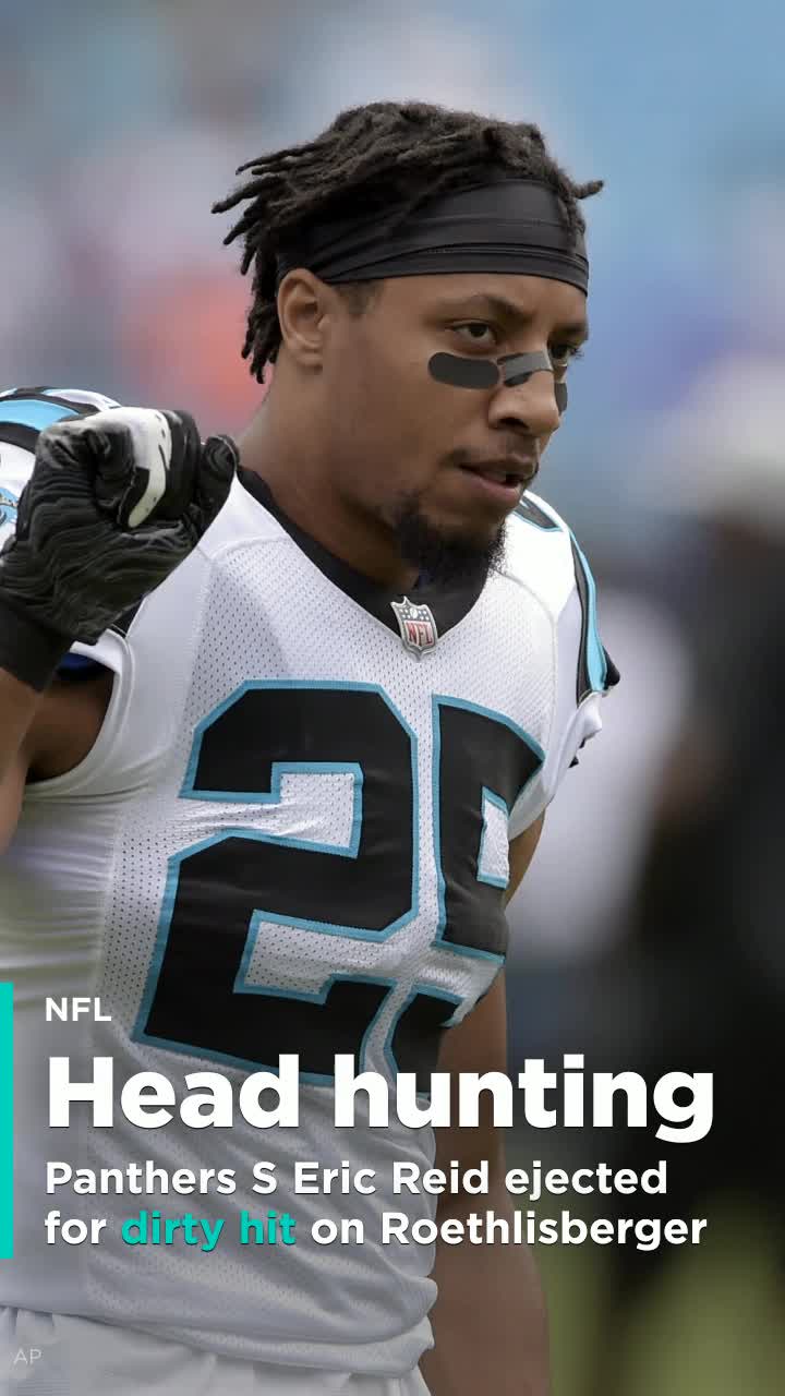 Panthers' Eric Reid ejected for hit on Steelers' Ben Roethlisberger, Archive